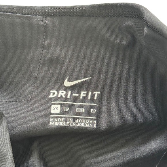 Nike Dri Fit Women's XS Black High Waisted Cropped Leggings Athletic Workout NWT - Picture 5 of 14